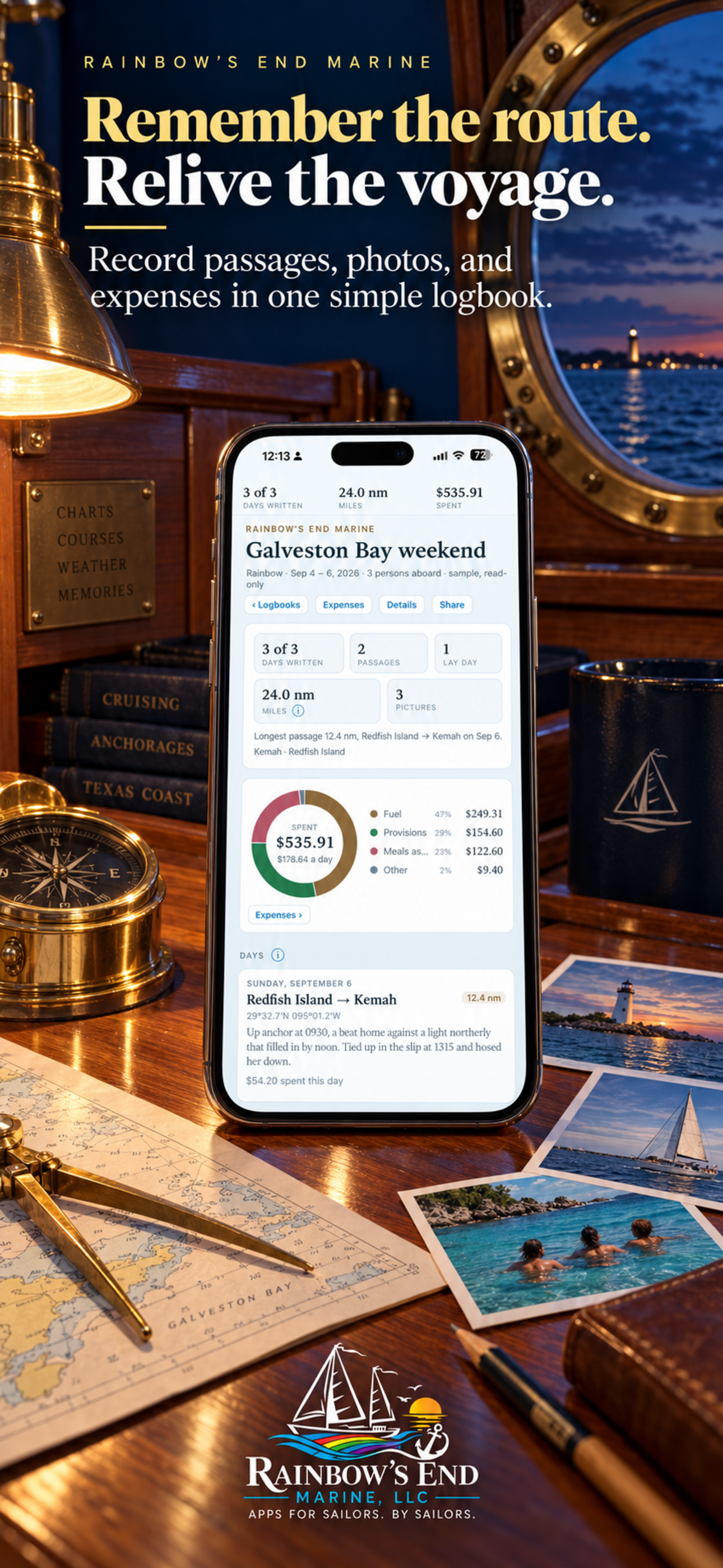 Logbook app screenshot